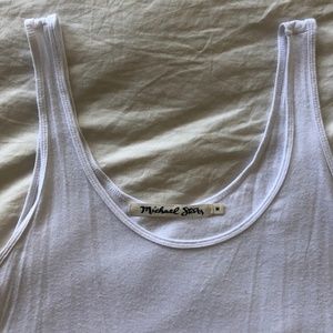 Michael Stars White Scoop Neck Tank Top